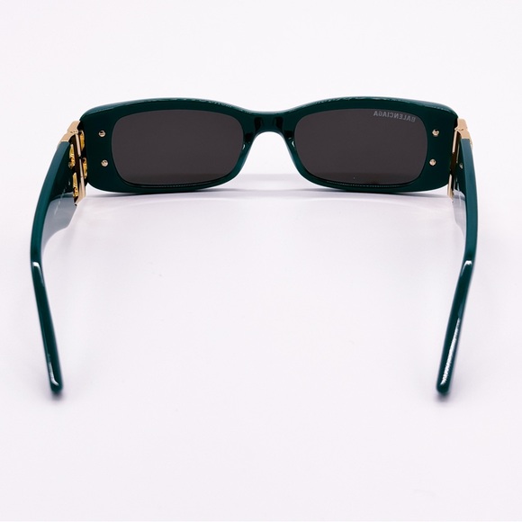 NEW BALENCIAGA SUNGLASSES BB0096S 006 GREEN WOMEN SUNGLASSES - Picture 8 of 13